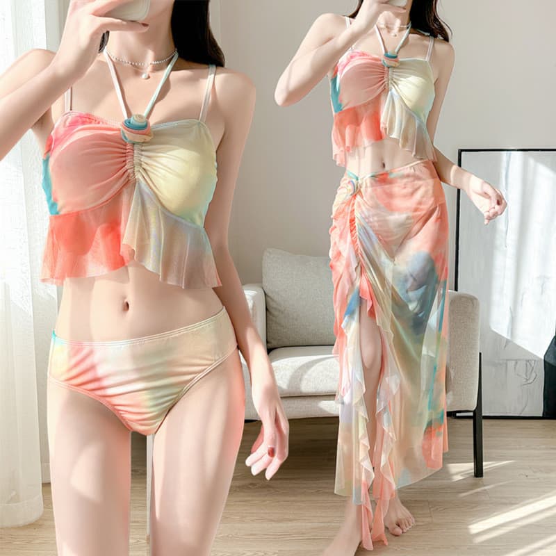 2026 novo estilo biquíni Split maiô feminino influenciador férias primavera quente High-End praia maiô