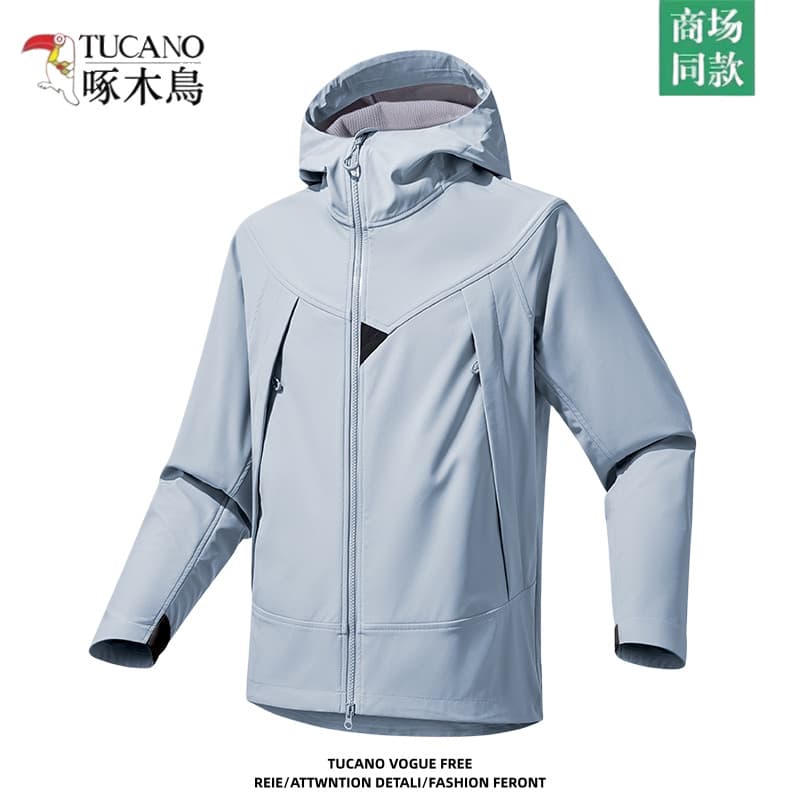 Woodpecker jaqueta de casca macia feminina à prova de vento à prova dwindproof água primavera outono jaqueta funcional d