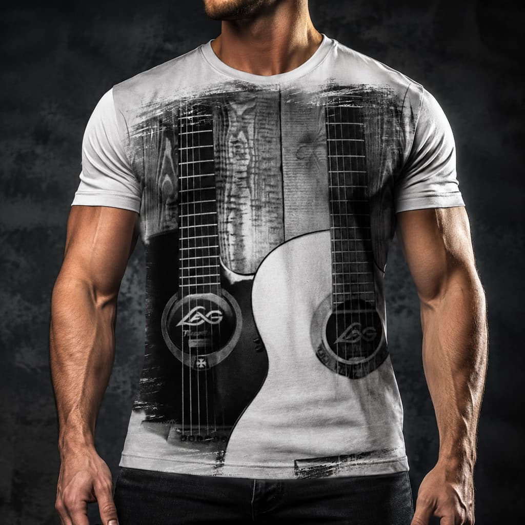 Camisa Camiseta Masculina Musica Violão 10