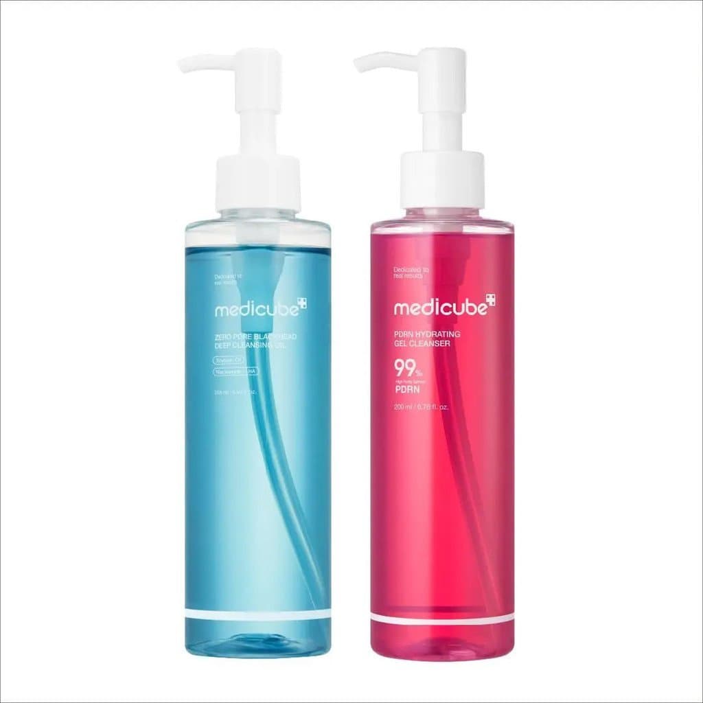 [medicube] Duo de Dupla para Luminosidade |   Gel de Profunda Zero Pore com Óleo e PDRN |   Gel de Limpe