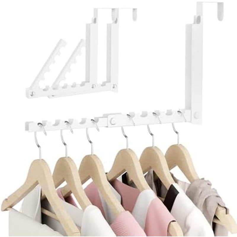 BAKON Cabide Sobre A Porta Rack De Secagem De Roupas Dobrável , Suspenso Para Lavanderia Interna Compacto Todos Os Espaç