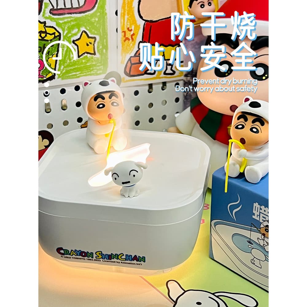 Crayon Shin-Chan Merchandise Series Umidificador Ornamentos Ar Silencioso Presentes de Aniversário de Grande Capacidade