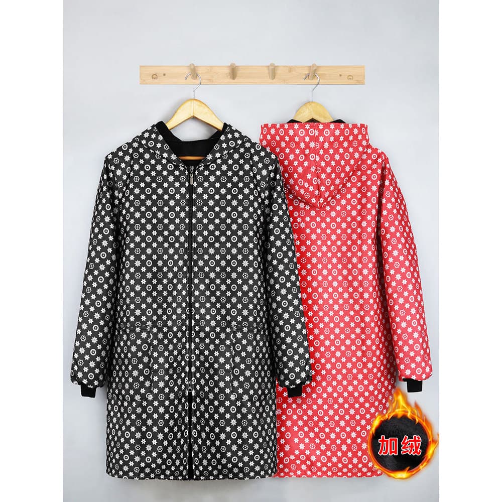 Novo estilo blusa de lã das mulheres dos homens de manga comprida Workwear cozinha jaqueta à prova dwaterproof água casa