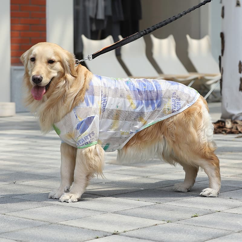 Roupas para cães primavera roupas estilo fino grande cão lado pastor Golden Retriever Labrador roupas legais Pet filhote