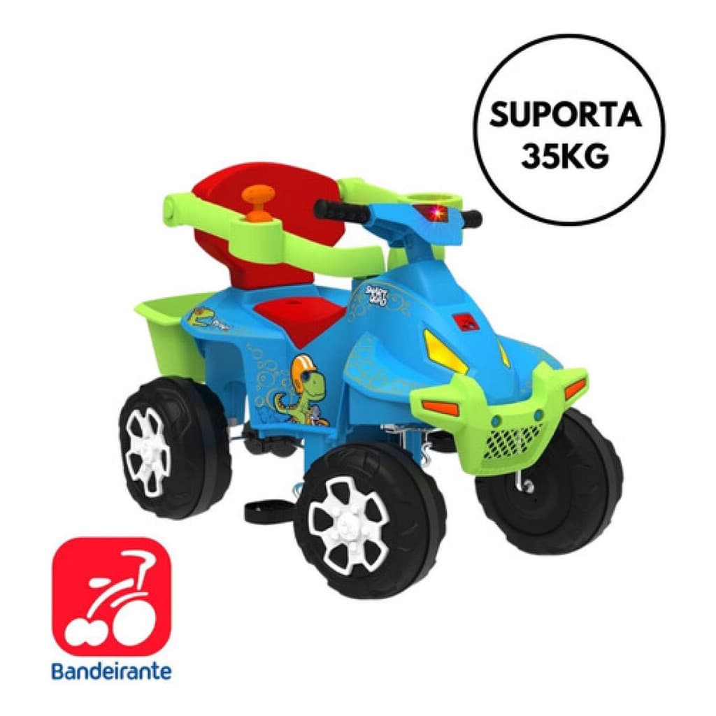 Quadriciclo Smart Quad Azul Bandeirante | 1 ou 2un | Veículo Infantil Presente