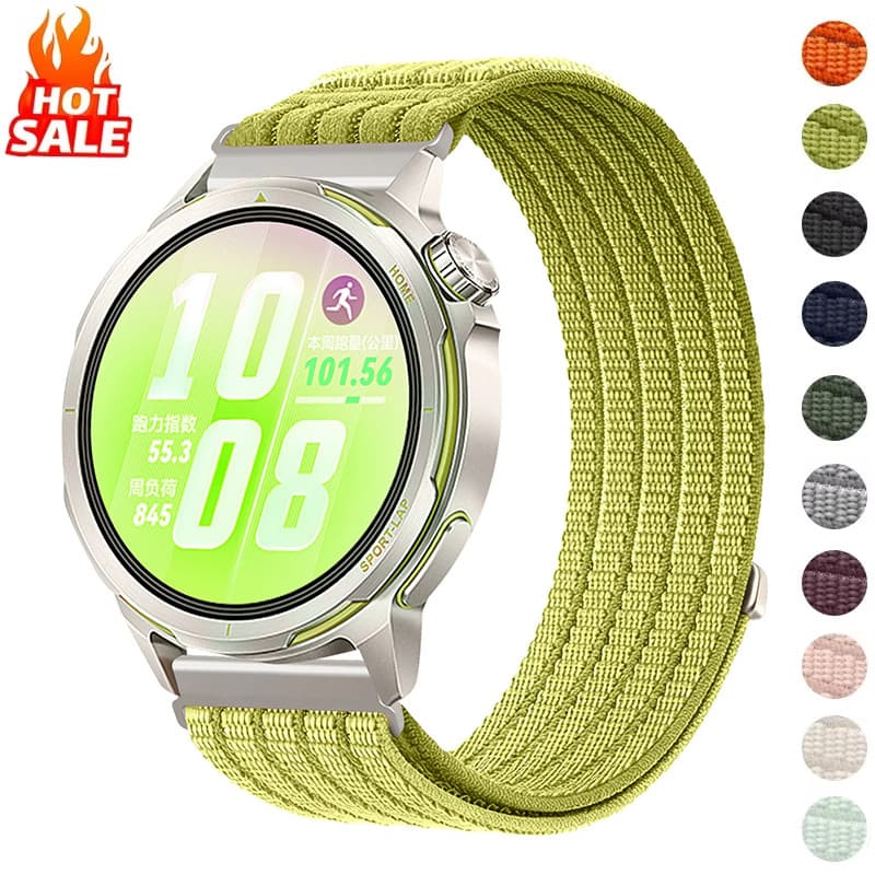 Pulseira De Nylon Respirável De 20 Mm 22 18 (Sem Relógio) Compatível Com Huawei Watch GT6/GT5/GT4 46 Para Garmin Forer