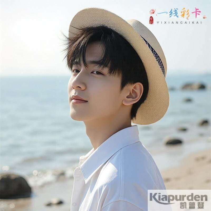 Chapéu masculino verão na moda viagem férias praia protetor solar de aba larga protetor solar verão masculino pára-sol c
