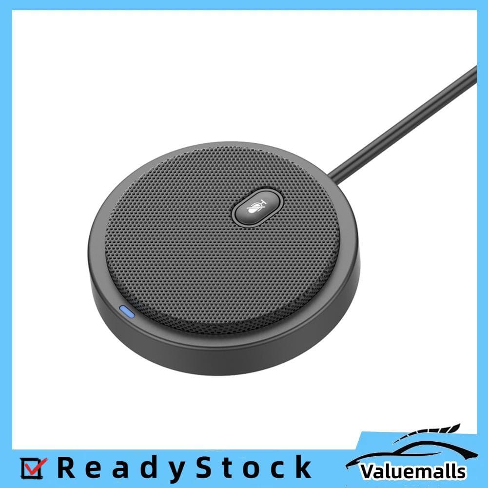 valuemalls-br UM02 Microfone condensador omnidirecional USB Microfone para reuniões, conferências de negócios,