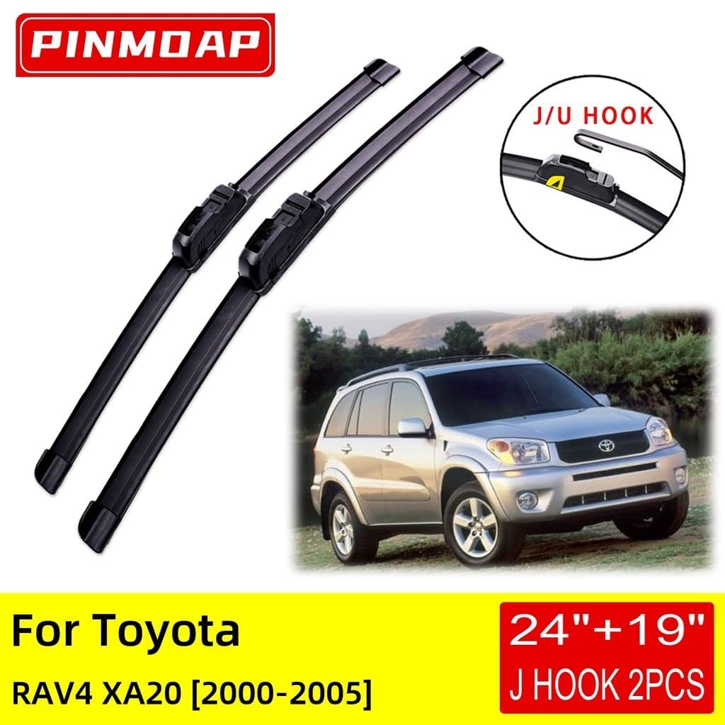 Para Toyota RAV4 XA20 2000 2001 2002 2003 2004 2005 Lâminas De Limpador Dianteiro Escovas Cortador Acessórios Uj Gancho