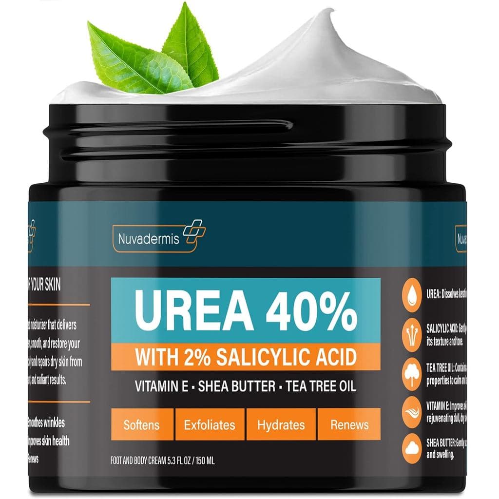 Creme de Ureia NUVADERMIS 40% para os Pés - Máxima Potência - Creme para os Pés com 40% de Ureia para Calcanhares e Pés