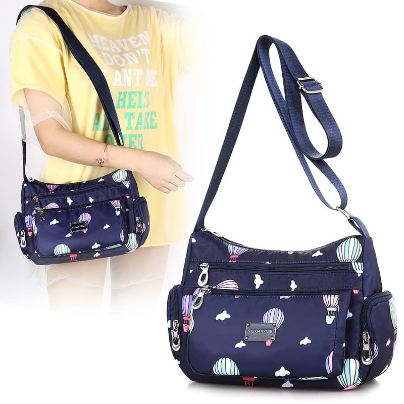 Bolsa Casual novo estilo bolsa de lona senhoras de um ombro Diagonal saco moda náilon Oxford pano médio-