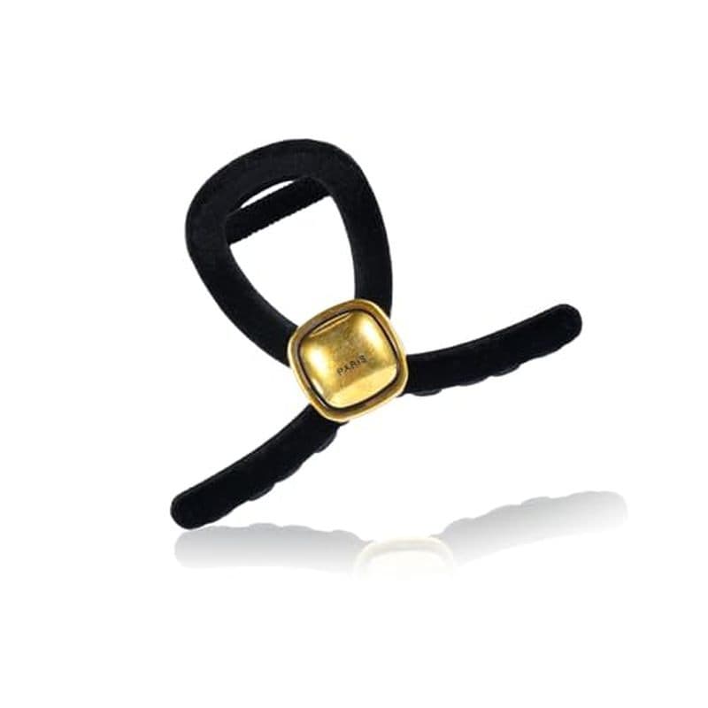 Grampos De Garra Pequenos Para Cabelos Finos , Cabelo Pearl Black , Garras De Veludo De Luxo , Ferramentas Elegantes . 8