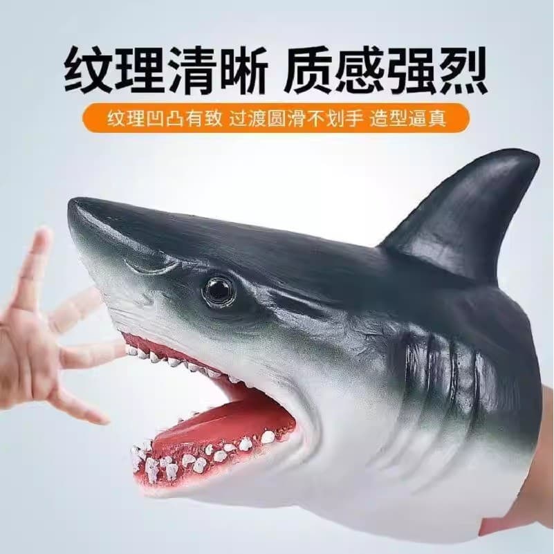 Luvas de dinossauro brinquedos infantis bonecas influenciadoras podem abrir boca tubarão fantoches de mão bebê móvel men