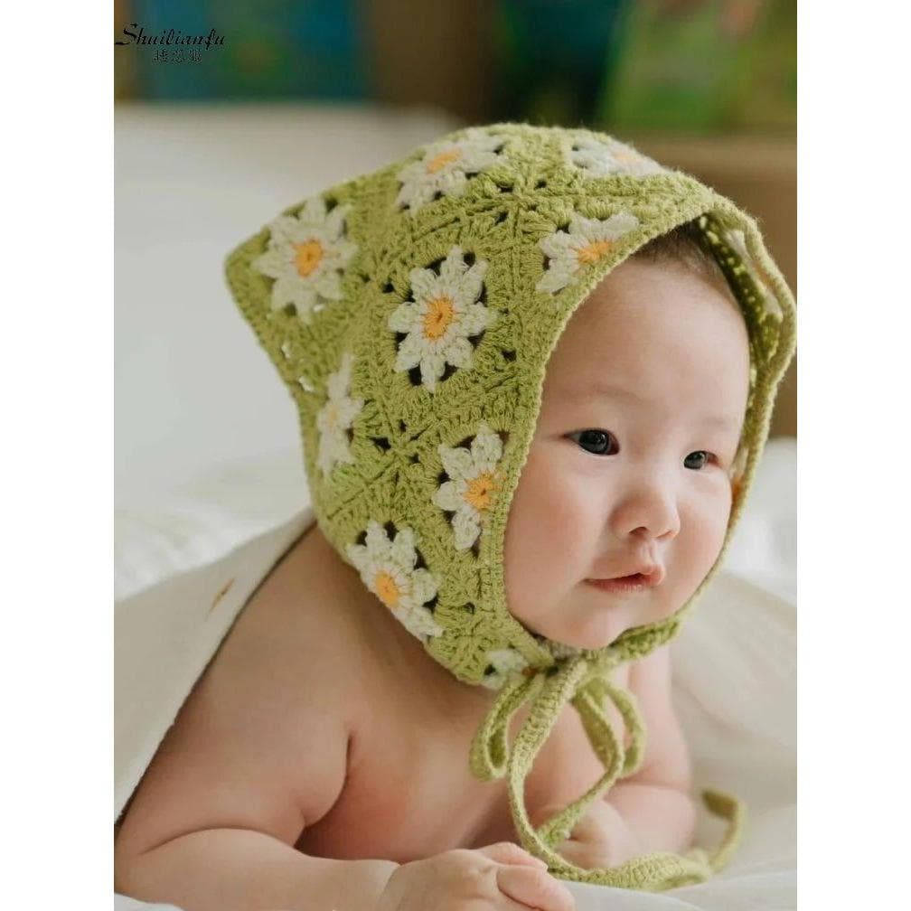 Lenço de cabeça para bebês, lenço triangular de malha para crianças recém-nascidas, mês inteiro, cem dias de idade, estú