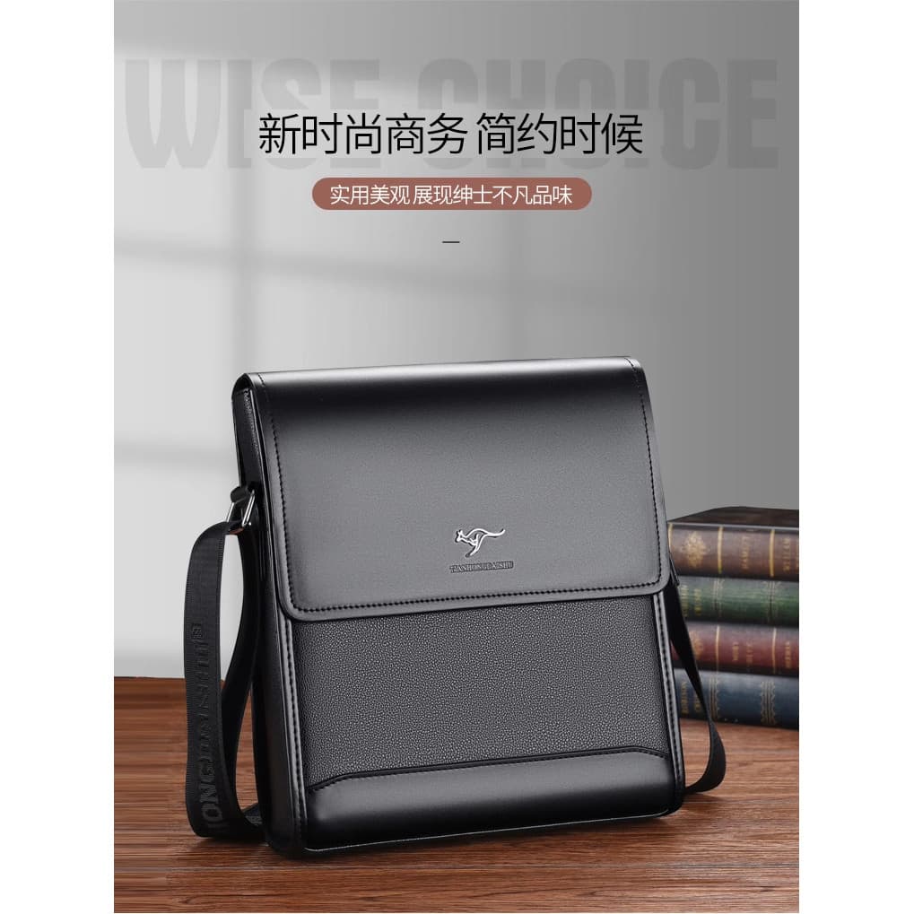 2025 novo estilo bolsa masculina de couro macio bolsa de ombro mensageiro maleta saco de negócios mochila Casual