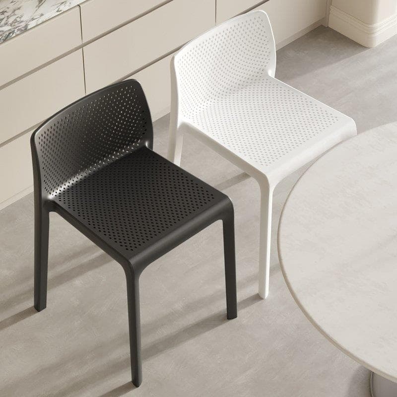 Banqueta de plástico espessada, cadeira de jantar doméstica, mesa de jantar, banco alto simples, sala de estar, banco de