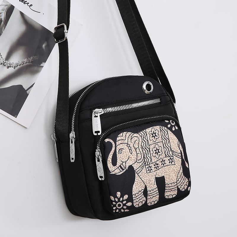 Venda quente bolsa feminina de meia-idade Multi-camada feminina mensageiro bolsa de ombro simples leve mudança de viagem