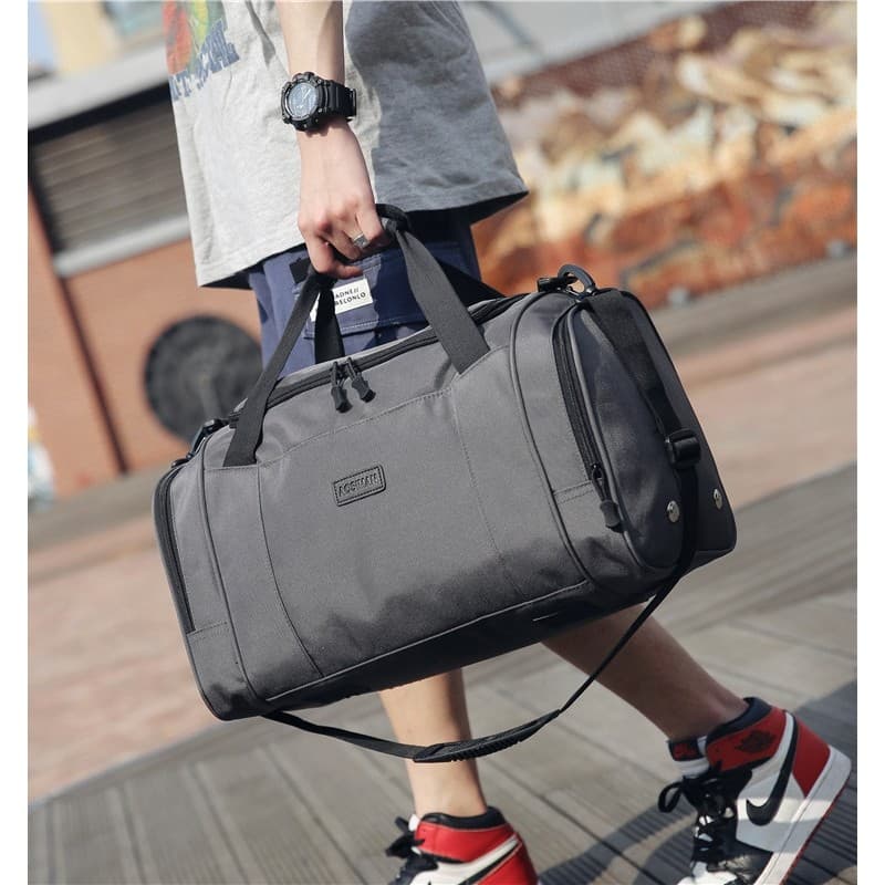Bolsa de viagem independente com posição de sapato, bolsa masculina para treinamento esportivo, academia, curta distânci