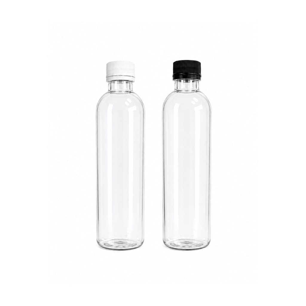 10 Frascos Pet Cilíndrico Cristal 240ml com Tampa Lacre para Refil