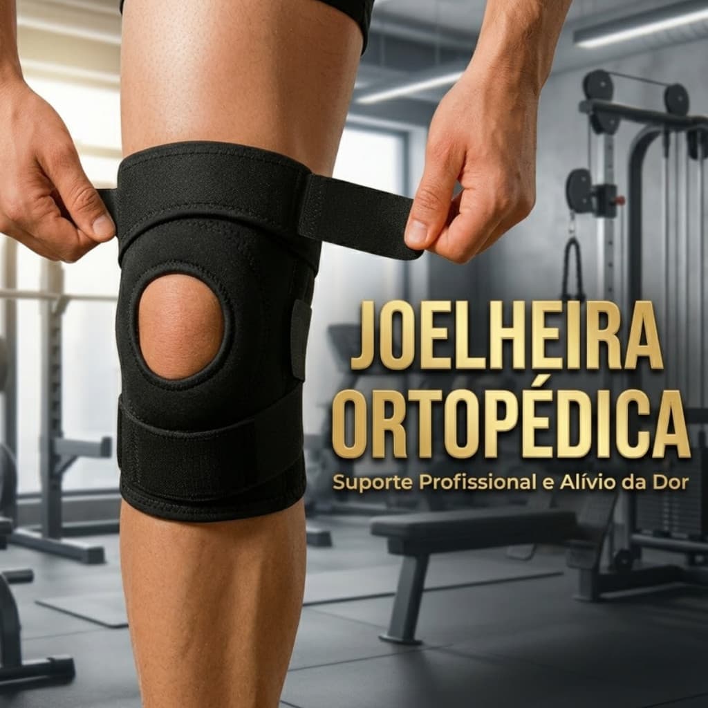 Joelheira Ortopédica Compressiva Ajustável Academia Crossfit Corrida Suporte Para Joelho Pronta Entrega