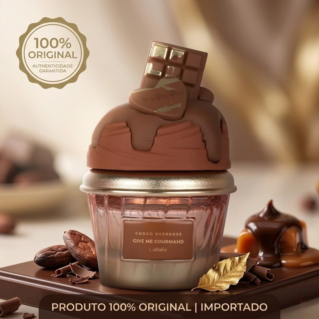 🔥🍫 Choco Overdose Lattafa 75ml Original – Perfume Doce com Fixação Longa e Selo💥