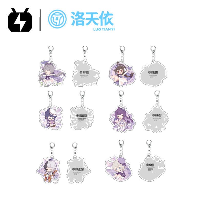 Genuíno Vsinger Lavanda Acrílico Pingente Luotian Yile 正 Ayamo Qingxian Anime Mercadoria Chaveiro