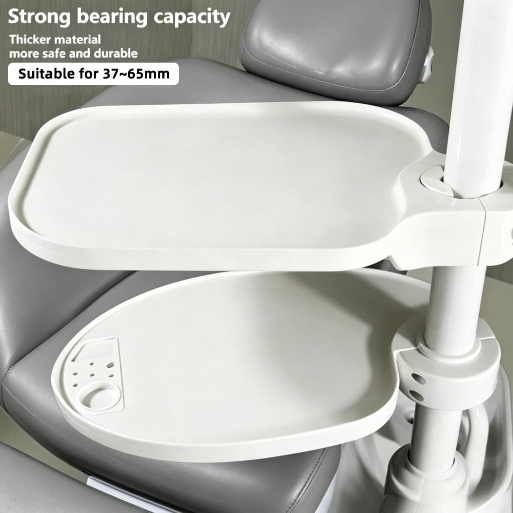 37 ~ 65mm Mesa De Bandeja Para Instrumentos De Plástico Dentário 4 Unidades/Conjunto Assento Cadeira De Couro PU