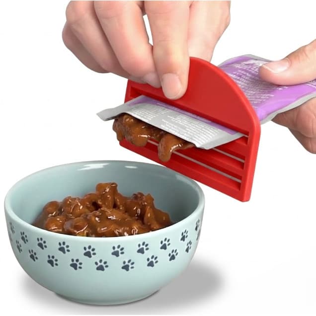 Espremedor de Sachê de Ração Úmida para Gatos e Cães