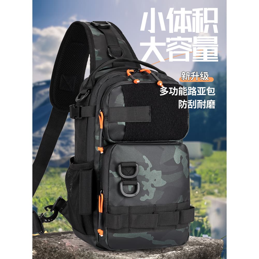 Novo saco de isca à prova dwaterproof água saco de peito das mulheres dos homens ao ar livre mensageiro bolsa pode pendu