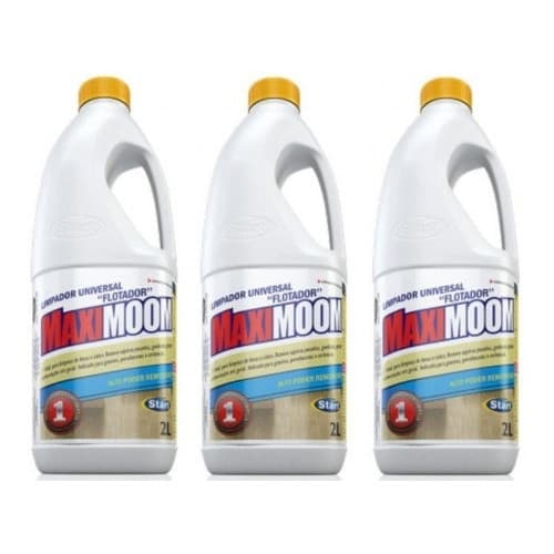 3 Maximoon 2 Litros Flotador Alcalino Limpador Universal