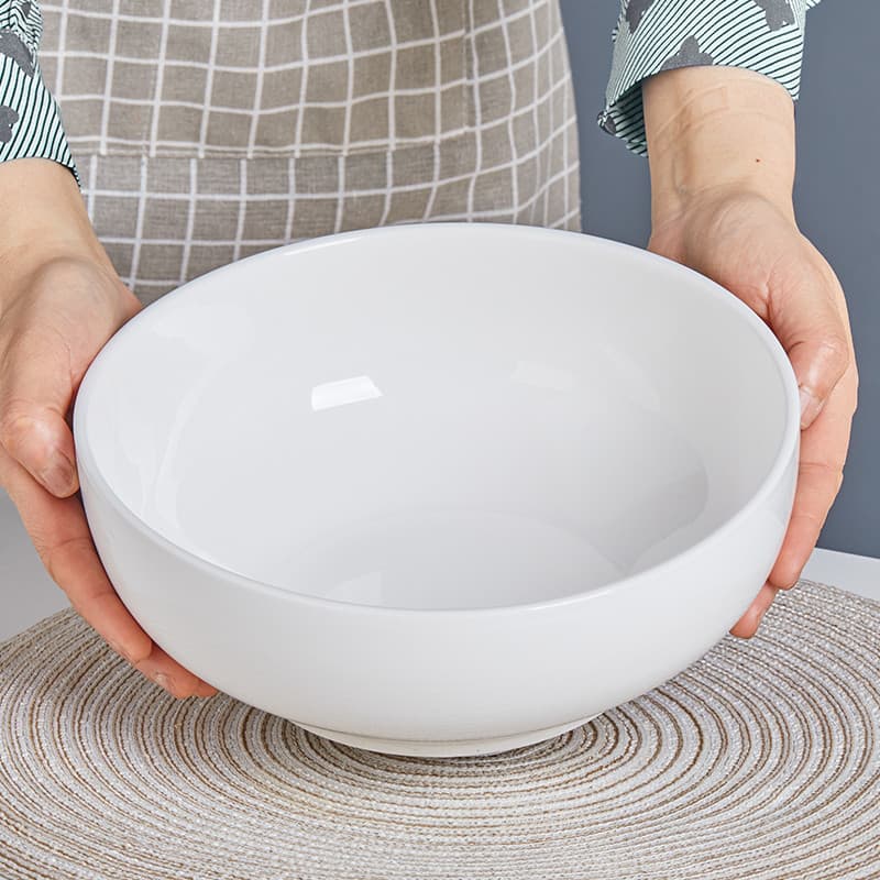 Tigela grande de cerâmica de 9 polegadas Tigela de sopa doméstica Tamanho grande Repolho em conserva Peixe Tigela grande