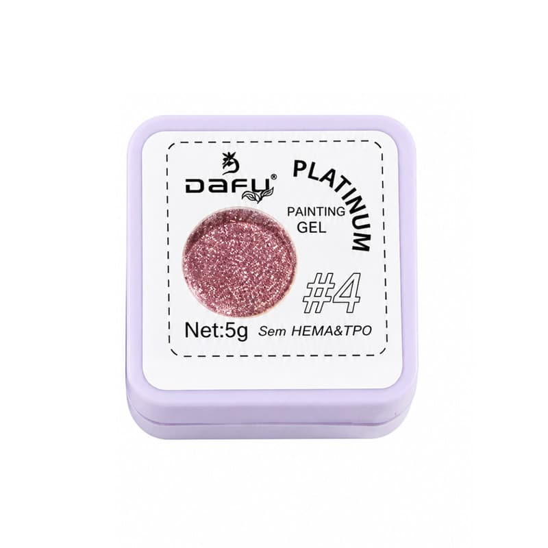 Gel Painting Platinum Dafu Unhas De Gel Com Glitter 5g #4
