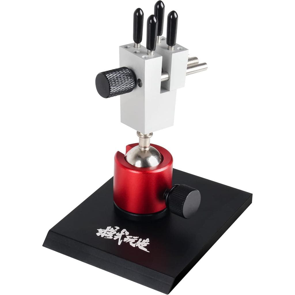 Mini Morsa de Bancada Multifuncional Profissional para Modelismo, Ferramenta de Bancada com Base Metálica Esférica Rotat