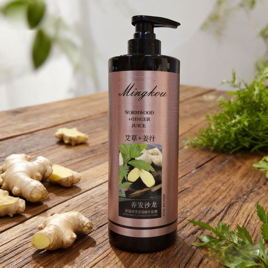 Famoso Coco gengibre absinto Shampoo anti-quebra remoção do cabelo endurecimento controle de óleo anti-coceira anti-casp