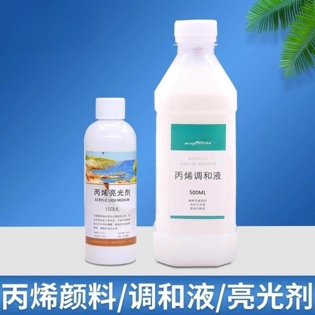 Tinta acrílica dedicada mistura acrílica pintura fluida média à prova d'água pintada à mão tinta acrílica têxtil pintura