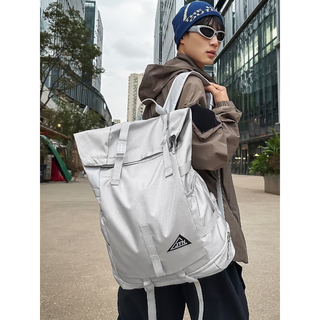 Estilo japonês estilo funcional mochila masculina de grande capacidade rua Wear esportes mochila ao ar livre montanhismo