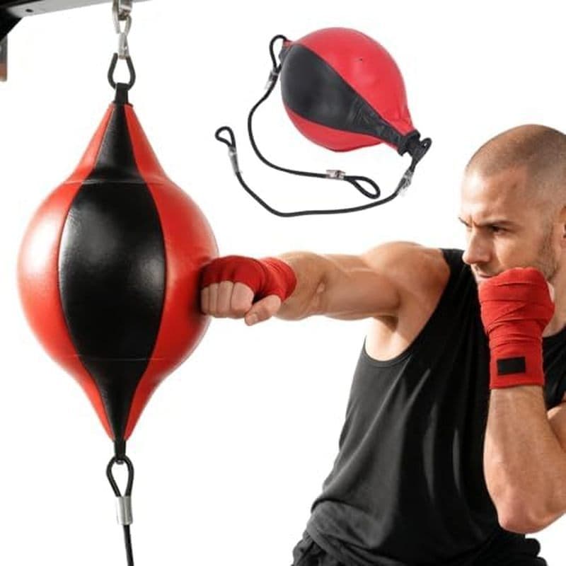 Reflexos Duplos , Para Boxe Duplo , Saco De , Suspensão Final , Melhora A Bola Impressionante De Couro Do , Treinamento