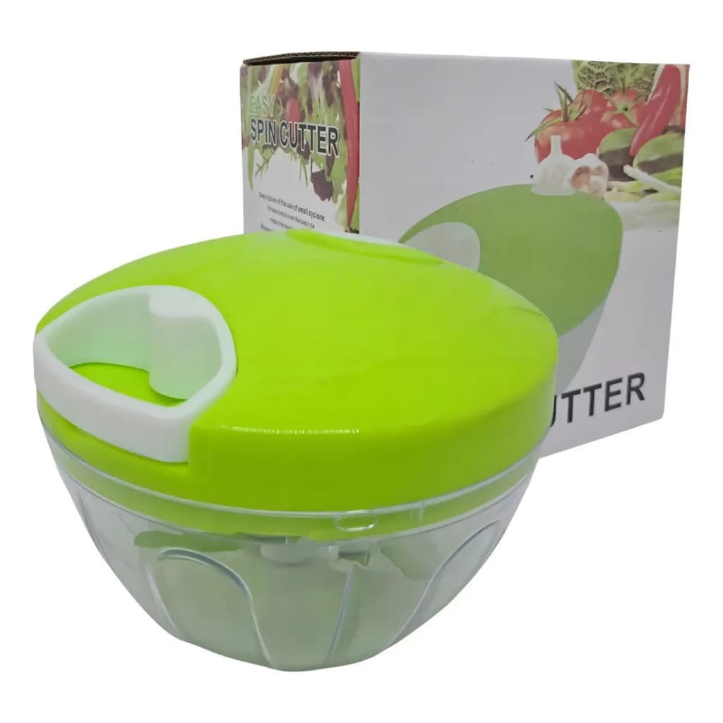 Mini Processador De Alimentos Triturador Manual 3 Laminas Co