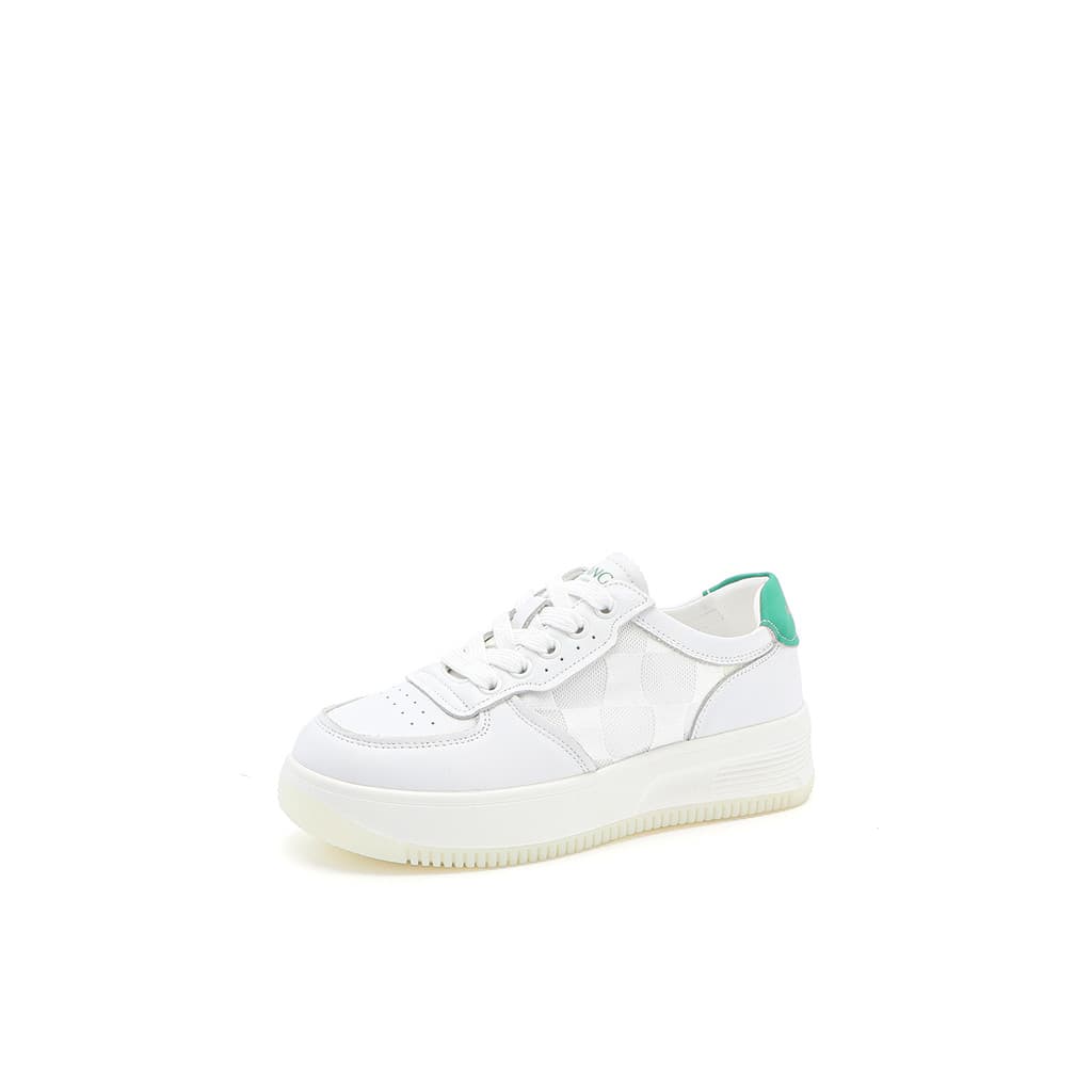 35-37 tamanho uma marca retirada gabinete camada superior malha de couro tênis casuais sapatos femininos 25006