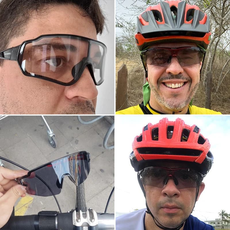 ROCKBROS Óculos Fotocromáticos Para Ciclismo , De Proteção Solar Bicicleta Esportiva , MTB , De Estrada