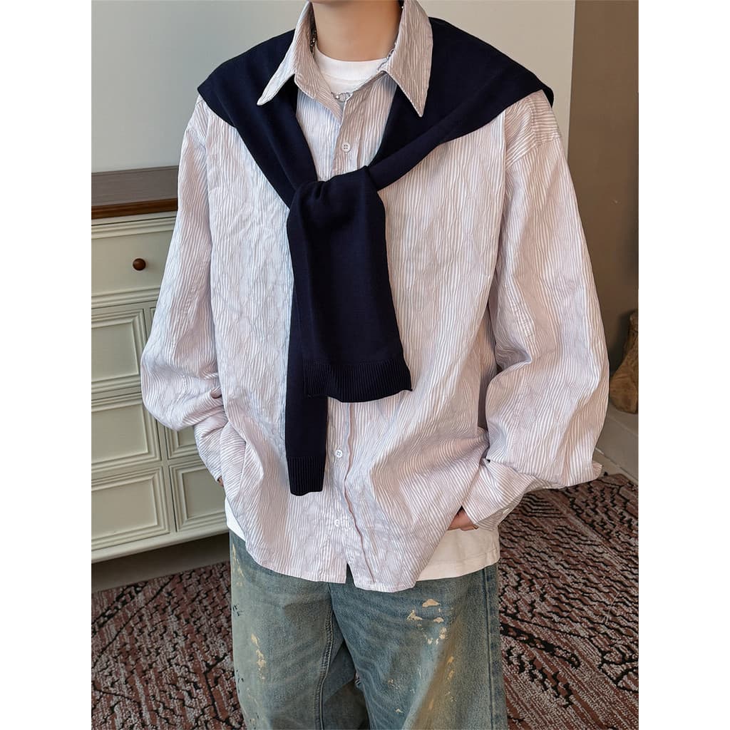 Coreano simples malha xale exterior jogo masculino feminino estilo Preppy 2026 novo estilo High-End em camadas cachecol