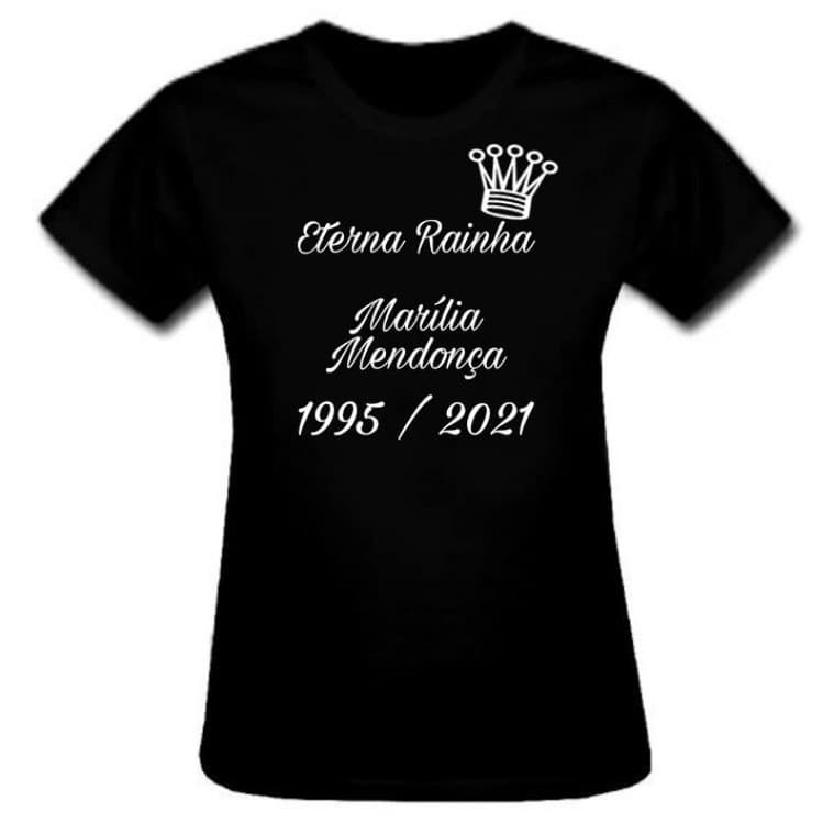 Camiseta Homenagem a Marília Mendonça , rainha do sertanejo , camisa unissex algodão