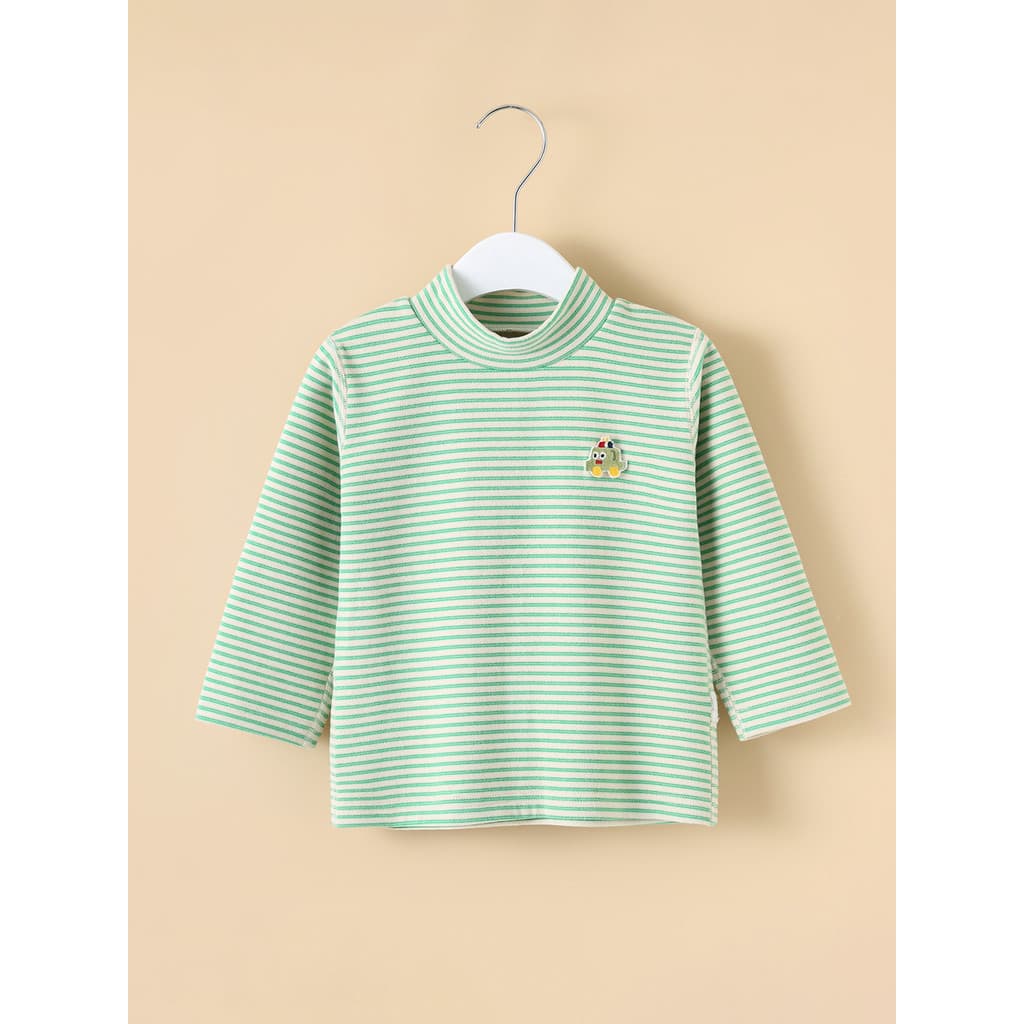 Aquecimento roupas de bebê primavera outono inverno camisa de fundo de manga comprida crianças meia gola alta masculino