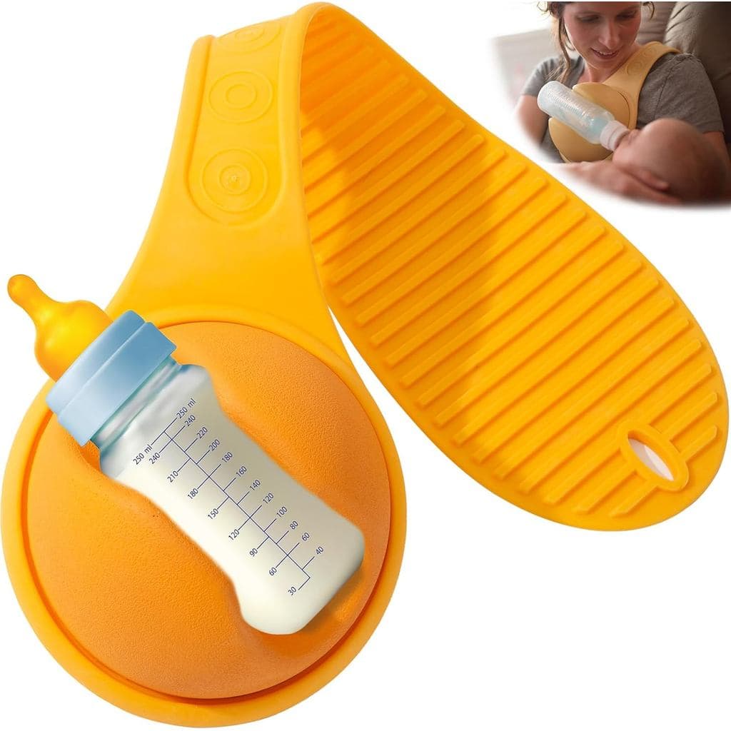 Suporte para mamadeira sem uso das mãos, adequado para pais para evitar quedas e escorregões, compatível com a maioria d