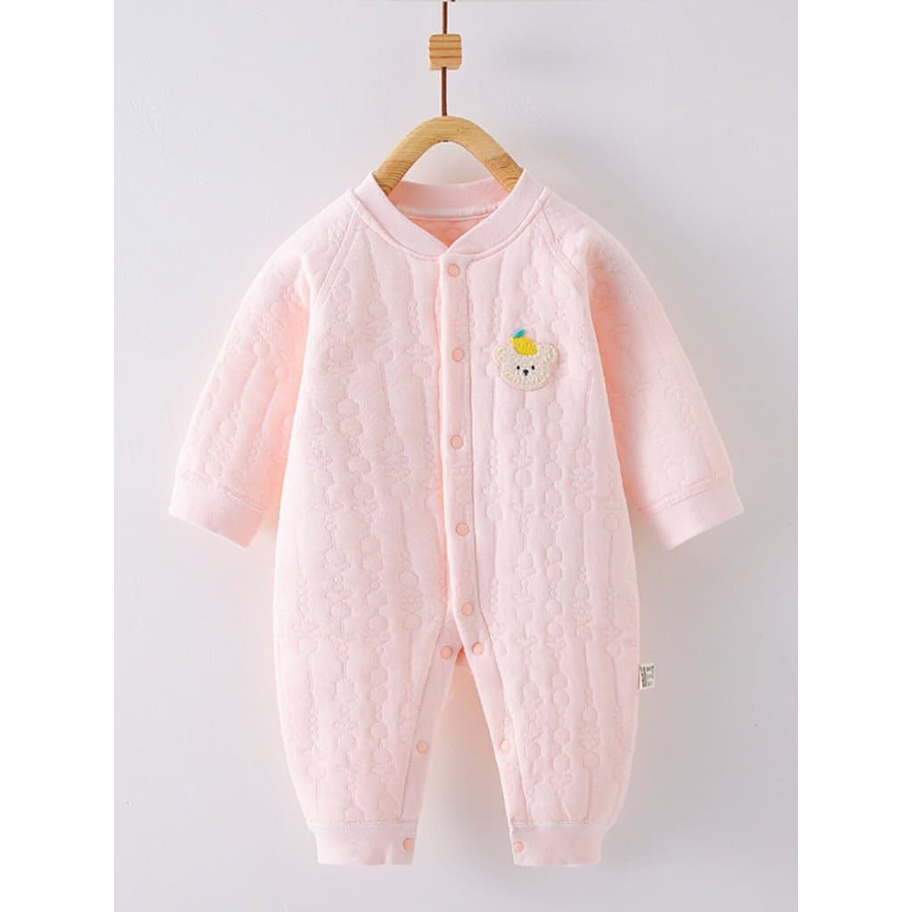 Bebê quente macacão primavera outono Outing roupas inverno ar algodão acolchoado roupa interior recém-nascido macacão de