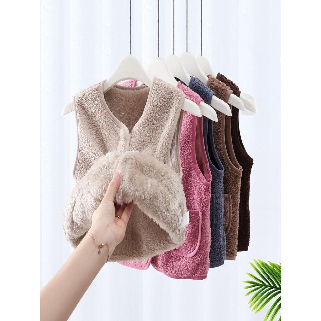 Colete para meninas outono inverno roupas novo estilo colete infantil colete para meninos médio grande roupa interior in