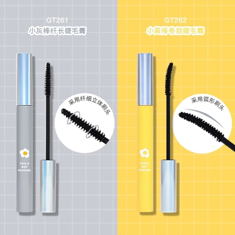 Gogotales gogotales pequeno cinza vara longa rímel à prova dwaterproof água ondulação de longa duração não é fácil de bo