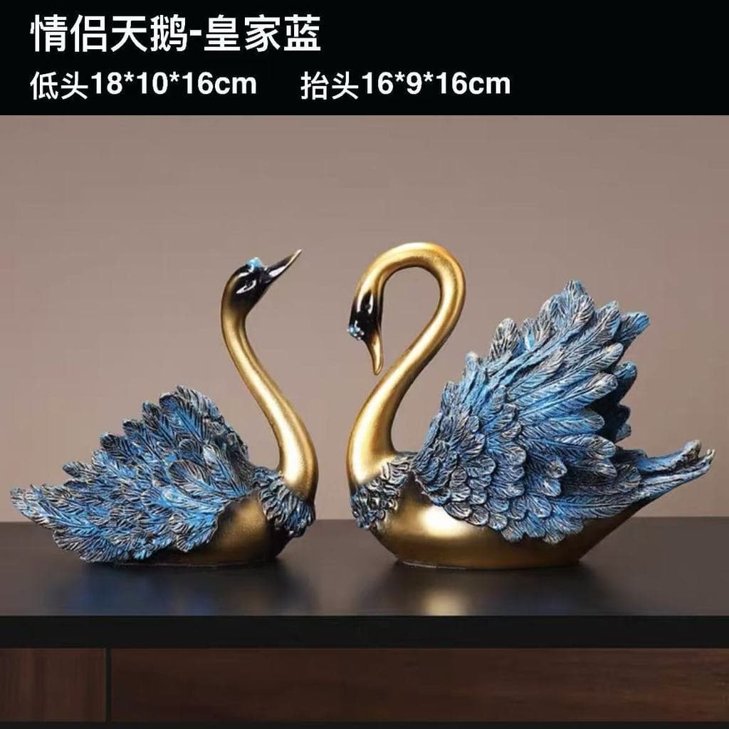 ((Tamanho pequeno) Luz de luxo sala de estar casal cisne ornamentos High-End casa armário de vinho decorações de armário