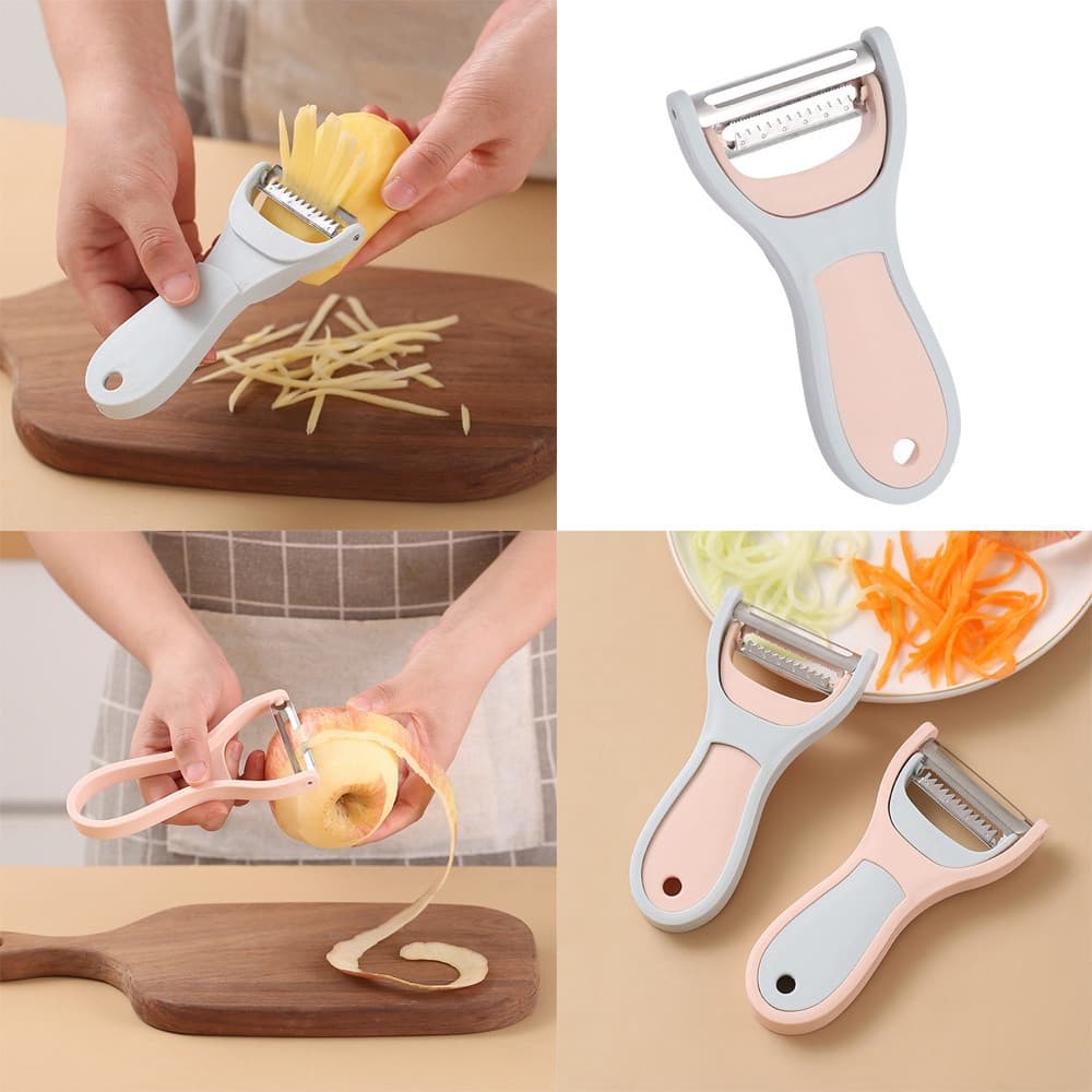 Descascador Multifuncional de Aço Inoxidável 2 em 1 para Batatas/Frutas