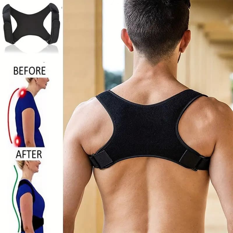 Corretor adulto cinto de fixação corcunda cinto de correção masculino feminino correção de postura traseira pós-parto ma